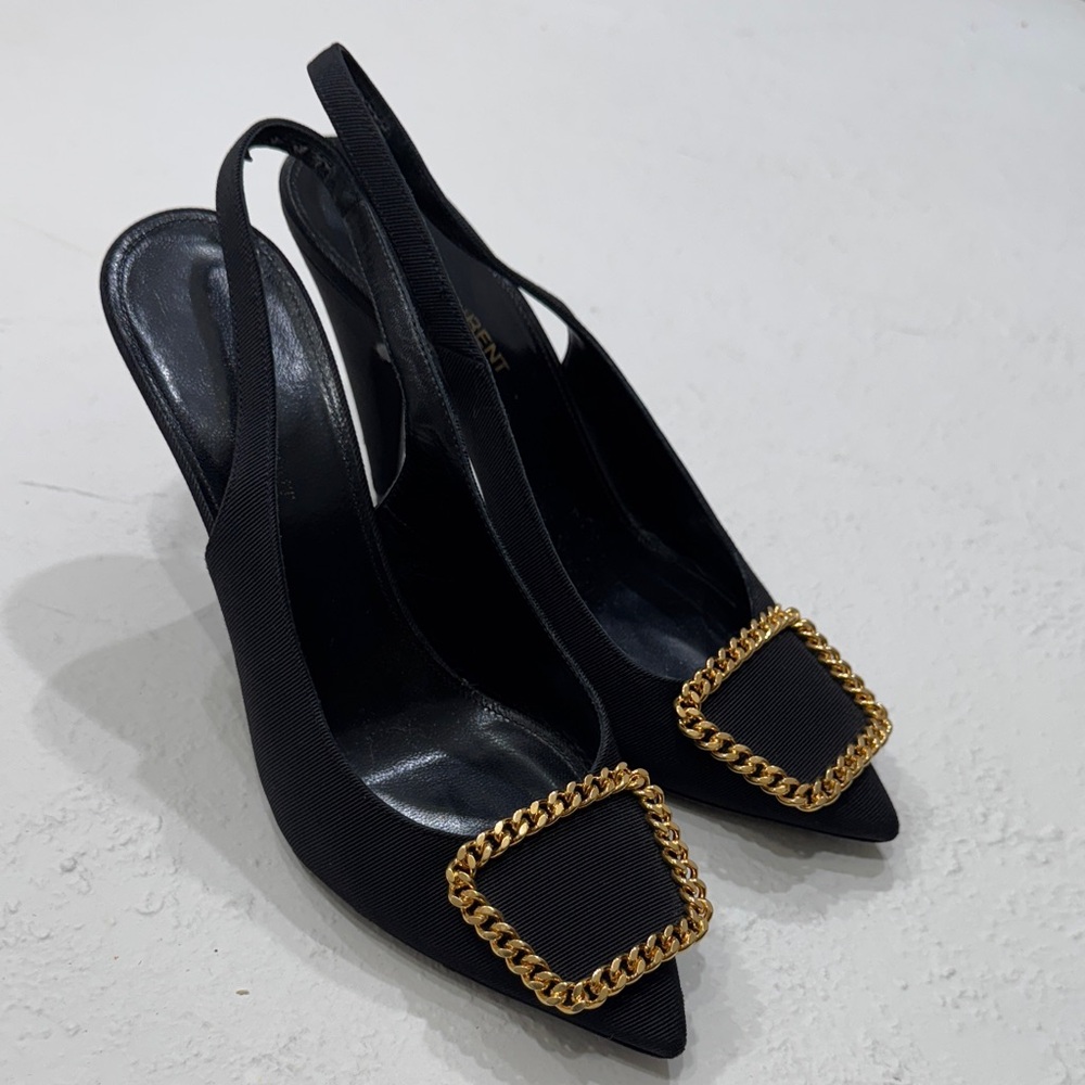 Saint Laurent YSL sling back heels